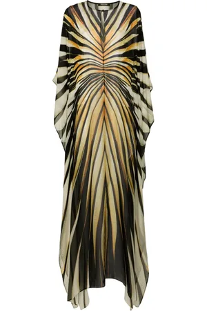 Roberto Cavalli Vestido tipo caftán de seda