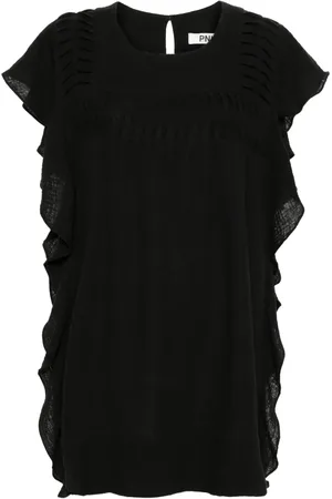 PNK Vestido corto con volantes