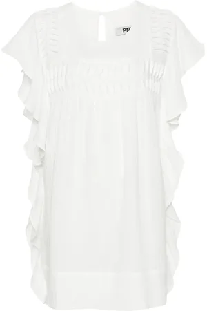 PNK Vestido corto con volantes