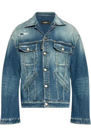 Dsquared2 Chamarra de mezclilla con efecto envejecido