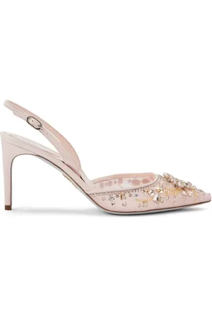 RENE CAOVILLA Zapatillas Cinderella con tacón de 75mm