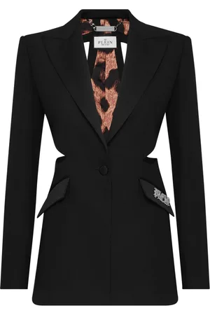 Philipp Plein Blazer con placa del logo y aberturas