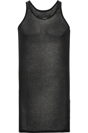 Maison Margiela Camiseta de tejido fino de canalé