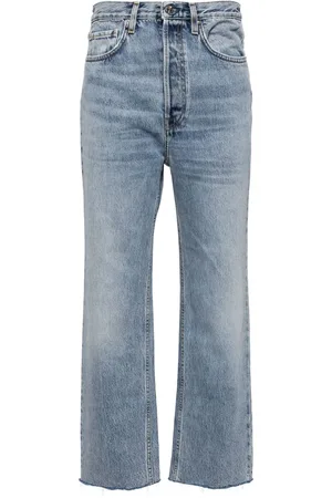 Totême Jeans rectos con efecto desgastado