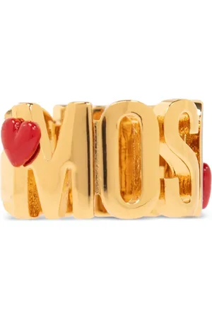 Moschino Anillo con letras del logo