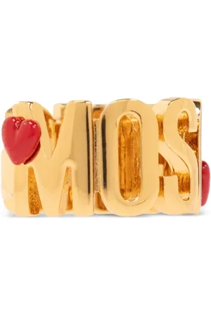 Moschino Anillo con letras del logo