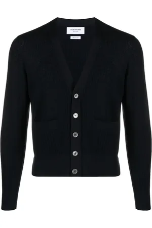 Thom Browne Cárdigan de tejido gofrado