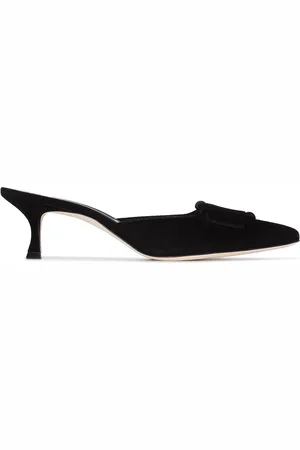 Manolo Blahnik Maysale 50mm suede mules