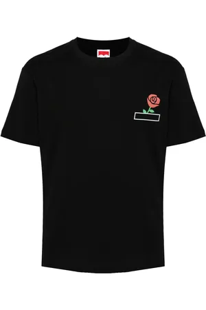 Ground Zero Playera con estampado de rosa