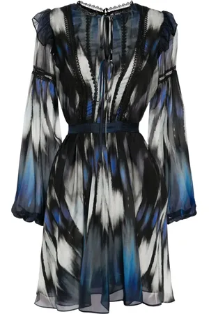 Marchesa Notte Vestido corto estampado