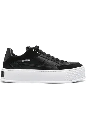 Moschino Tenis con logo en relieve