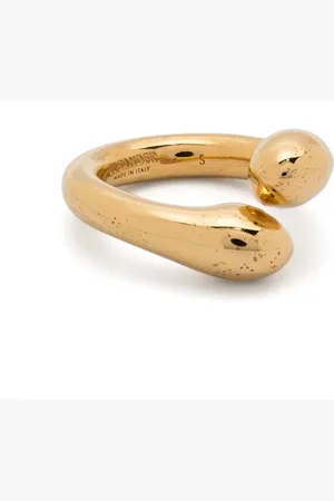 Jil Sander Anillo bañado en oro