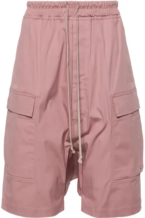 Rick Owens Shorts cargo con cordones en la pretina