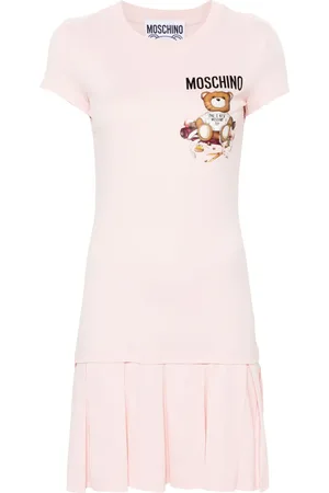 Moschino Vestido corto con logo estampado