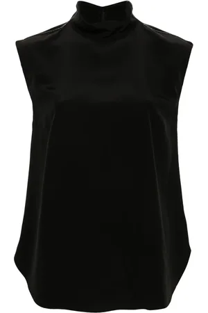 Brunello Cucinelli Blusa con detalle de cadena Monili