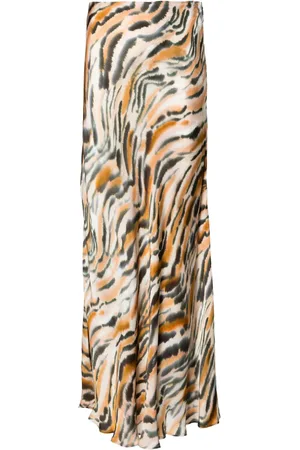 Twin-Set Falda larga con animal print
