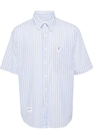 Chocoolate Camisa de popelina con estampado de rayas diplomáticas