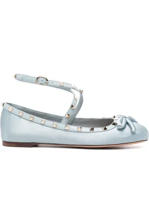 VALENTINO GARAVANI Flats satinados con detalle Rockstud