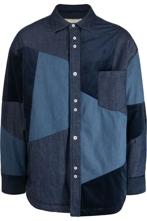 FIVE CM Sobrecamisa con diseño patchwork