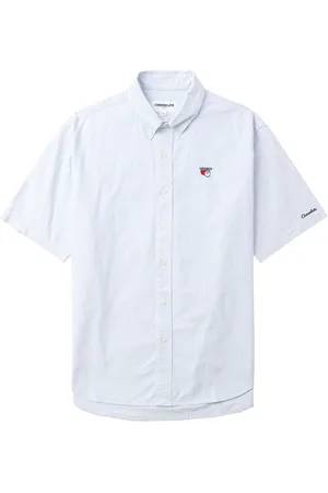 Chocoolate Camisa con logo bordado y motivo de rayas