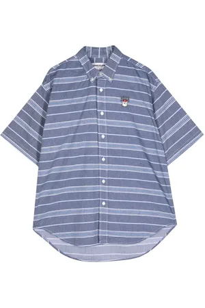 Chocoolate Camisa con motivo de rayas y aplique de oso