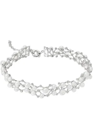 Anabela Chan Collar Petite Constellation en oro de 18kt con diamantes y perlas