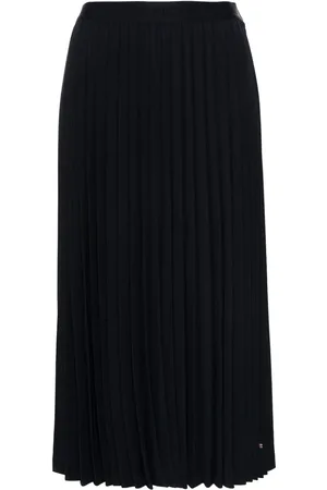 Tommy Hilfiger Falda midi con logo en la pretina y pliegues