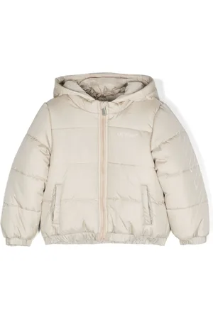 OFF-WHITE Chamarra capitonada con logo estampado
