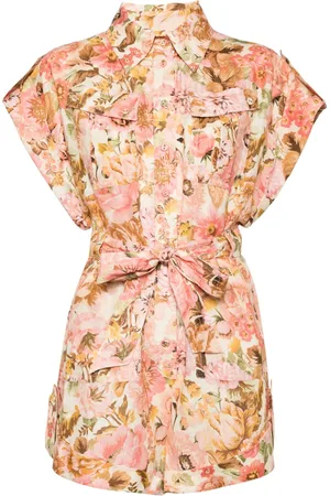 ZIMMERMANN Jumpsuit corto con estampado floral