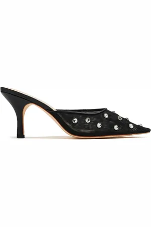 Loeffler Randall Mules Paloma con strass y tacón de 76mm