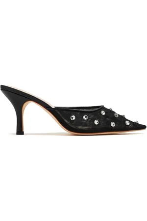 Loeffler Randall Mules Paloma con strass y tacón de 76mm
