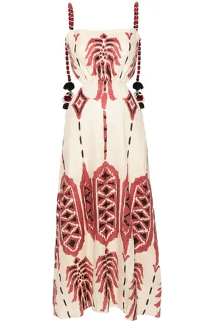 JOHANNA ORTIZ Vestido largo Palm Of Tiahuanaco