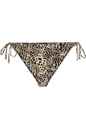 Givenchy Bikini bottom con estampado de leopardo y motivo 4G