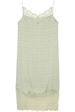 Givenchy Slip dress midi con motivo 4G en jacquard