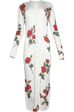 MAGDA BUTRYM Cárdigan con rosas estampadas