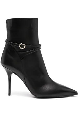 Moschino Botas con hebilla de corazón y tacón de 110mm
