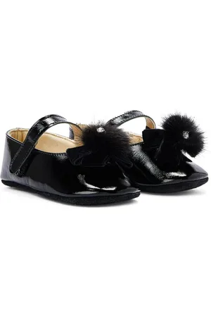 Babywalker Flats con moño y pompón