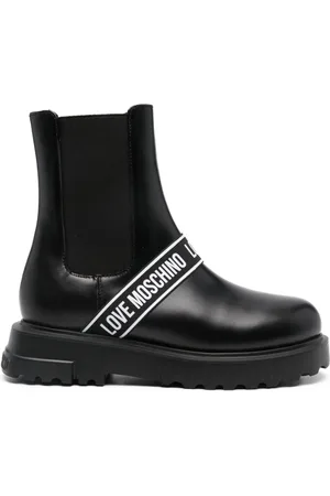 Moschino Botas con franja del logo