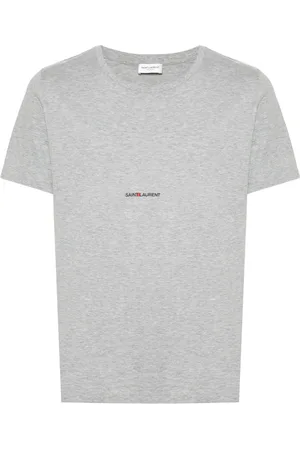 Saint Laurent Playera con logo estampado