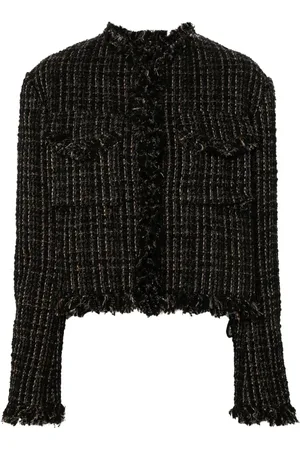 SACAI Chamarra de tweed capitonada