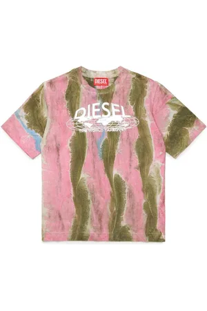 Diesel Playera con estampado jaspeado