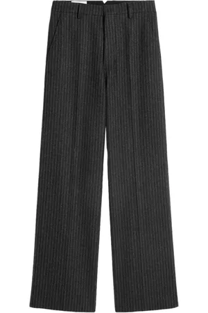 Ami Pantalones anchos con rayas diplomáticas estampadas