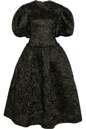 Simone Rocha Vestido estilo corset con pétalos en las mangas