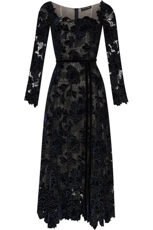 Oscar de la Renta Vestido Peony Velvet