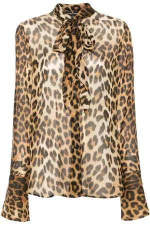 ERMANNO SCERVINO Camisa de seda con animal print