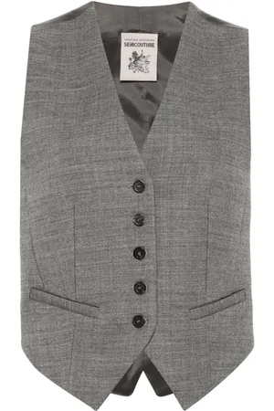 SEMICOUTURE Chaleco con botones