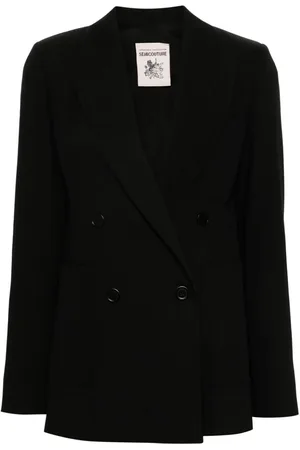SEMICOUTURE Blazer con motivo de espiga