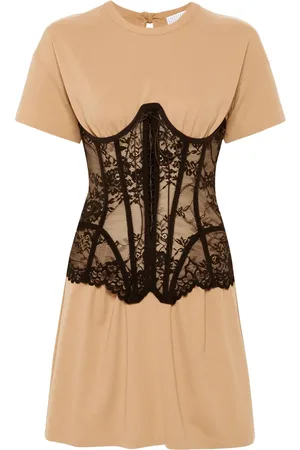 GIUSEPPE DI MORABITO Vestido estilo playera con detalle de corset