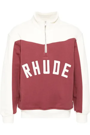 Rhude Sudadera con medio cierre