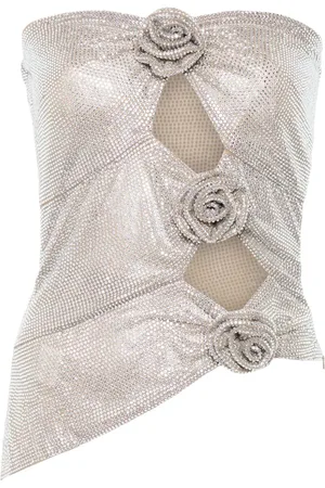 GIUSEPPE DI MORABITO Top con detalles de cristal
